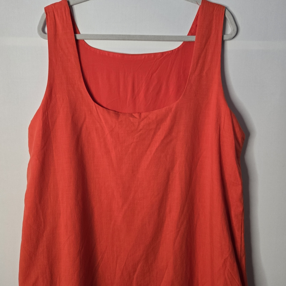 KATE SPADE (Target) Sx XL Sleeveless Dress, Wide Rounded Neckline, Scalloped Hem - Picture 5 of 8